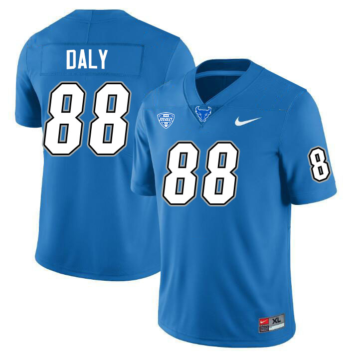 Buffalo Bulls #88 Ryan Daly College Football Jerseys Stitched Sale-Blue